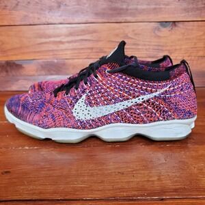 Nike Flyknit Zoom Shoes Women 8.5 Agility‎ Running Sneakers 698616-603